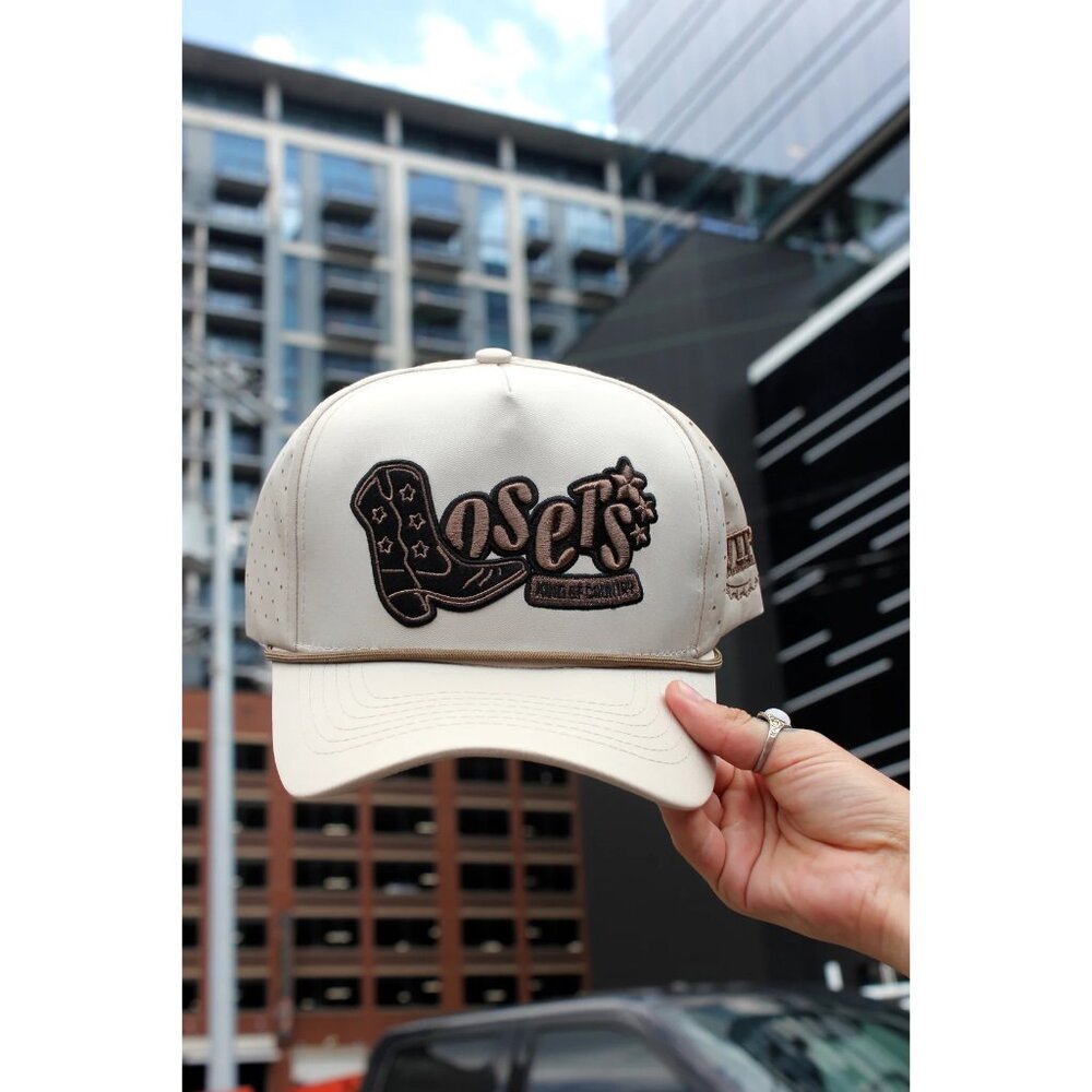 Cold Beer Apparel Losers King Of Country Hat in Tan - Picture 2 of 5
